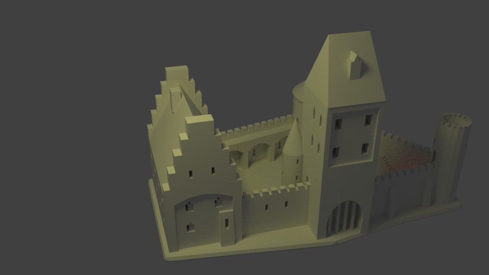 medieval castle (printable) preview image 1